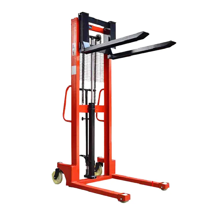 Hot-selling Factory Price 1 Ton Hydraulic Stacker Forklift with Remote Control Can Go on and Go with the Truck