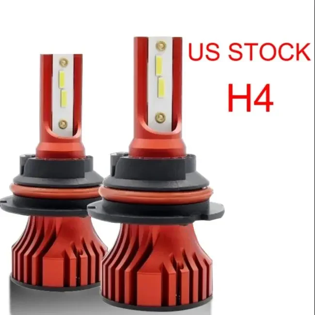 2PCS H4 9003 Car LED Headlights Bulb 12V 120W 6500K  Hi/Lo Beam Super Bright White Car Led Lights Car lamps In Stock