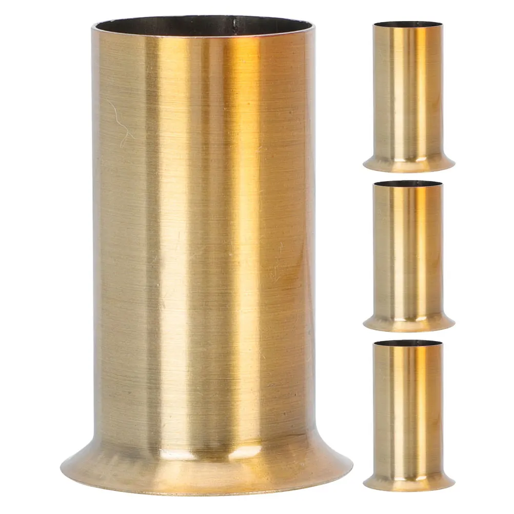 

4pcs Iron Chandelier Base Sleeves Socket Covers Replacement Light Fixture Lamp Holder Durable Metal Tube Sleeves