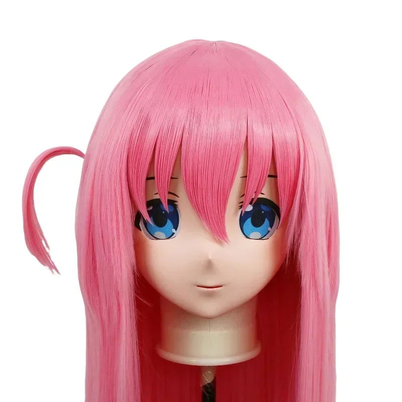 

(C016) Customized Full Head Mask Crossdressing with Backshell Silicone Anime BOCCHI THE ROCK Gotoh Hitori Kigurumi Mask Cosplay
