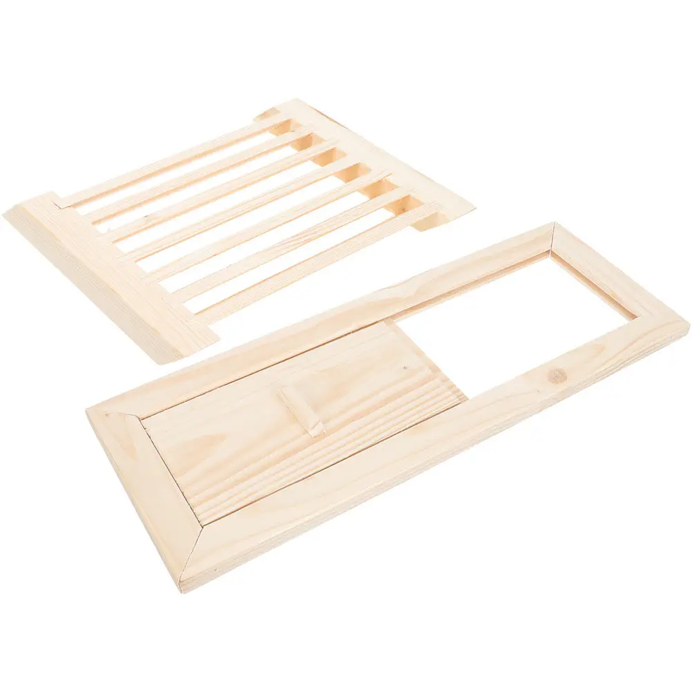 1Set Rectangle Air Vent Wooden Sauna Shutter Window Cedar Sauna Room Equipment Superior Craftsmanship Good Ventilation Steam