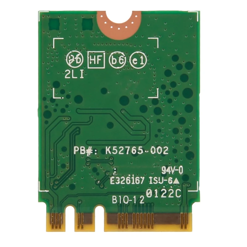 AX210NGW-Carte Wifi avec Antenne, 6E, Bluetooth 5.2, 2.4 mesurz, 5 mesurz, 3000Mbps, M.2, Adaptateur Sans Fil Stérilisation 11Ax, Carte Réseau