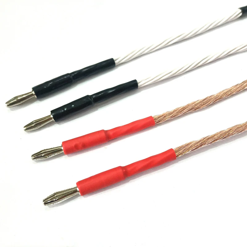 

8TC OCC 20cm pure copper speaker bridge cable jumper over machine line speaker audio cable