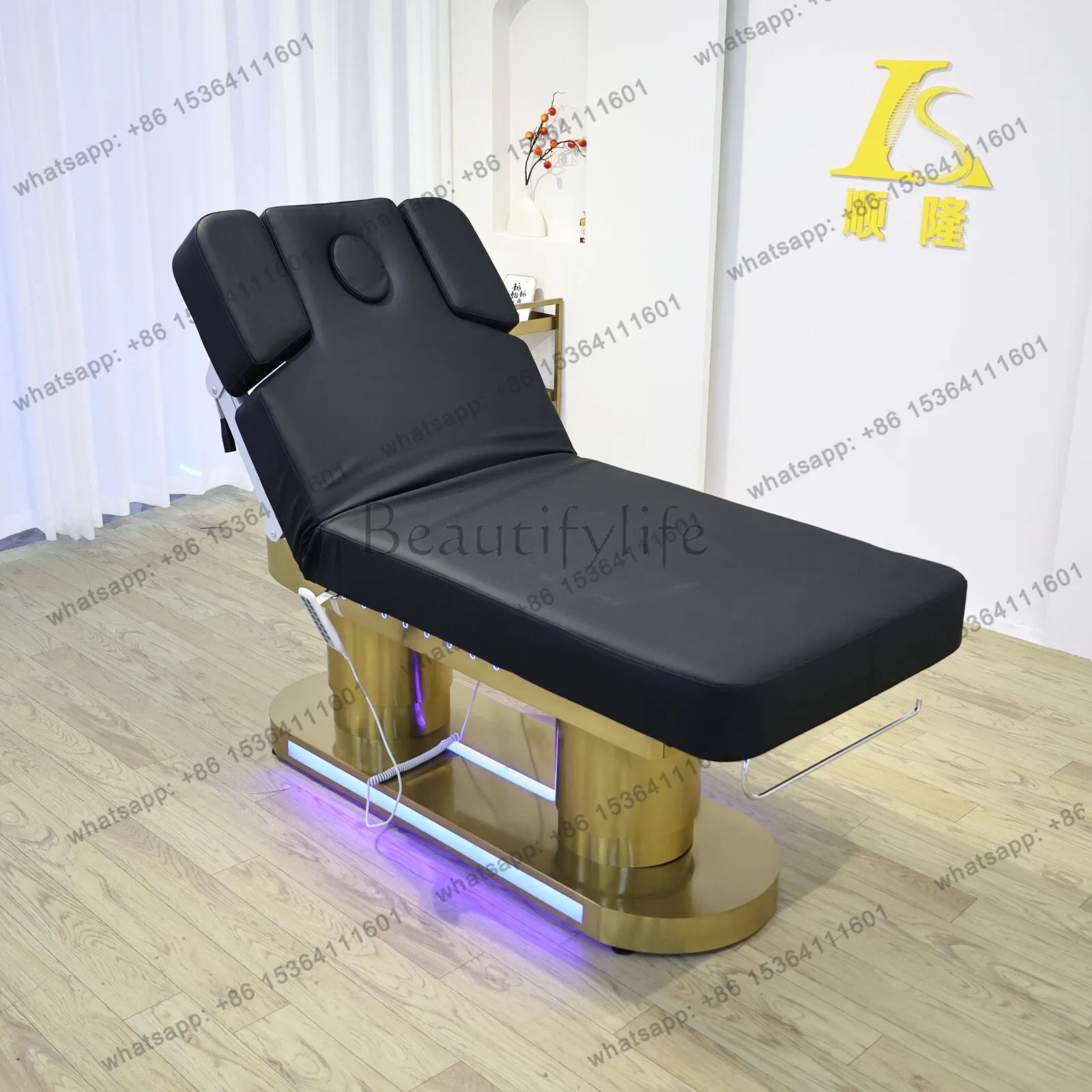 

Электрическая косметологическая кушетка для салонов красоты и массажа, коммерческая кушетка с подъемным механизмом, настраиваемая мебель для салонов