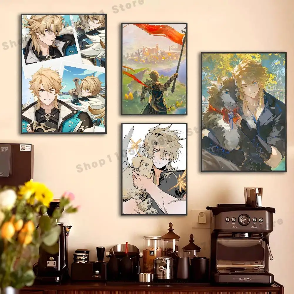 Varka G-Genshin Poster For Wall Prints for Living Room Bedroom Office Home Decoration Gift