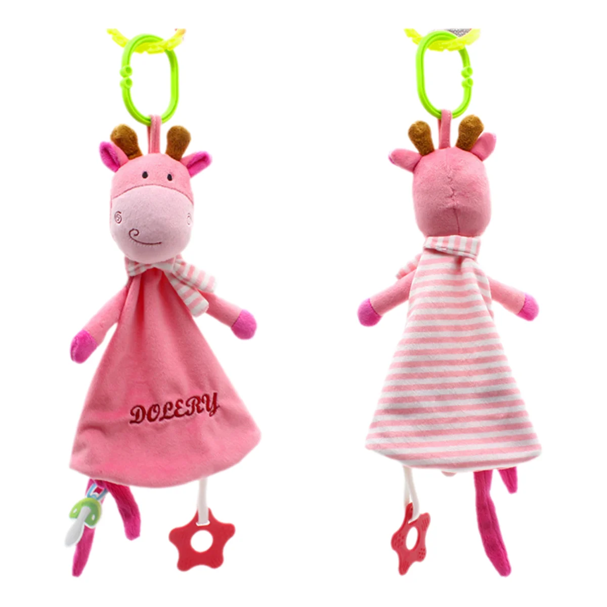 Miękkie pluszowe grzechotki dla niemowląt z gryzakami do wózka, fotelika samochodowego, łóżeczka - wiszące zabawki edukacyjne dla niemowląt, prezenty dla noworodków