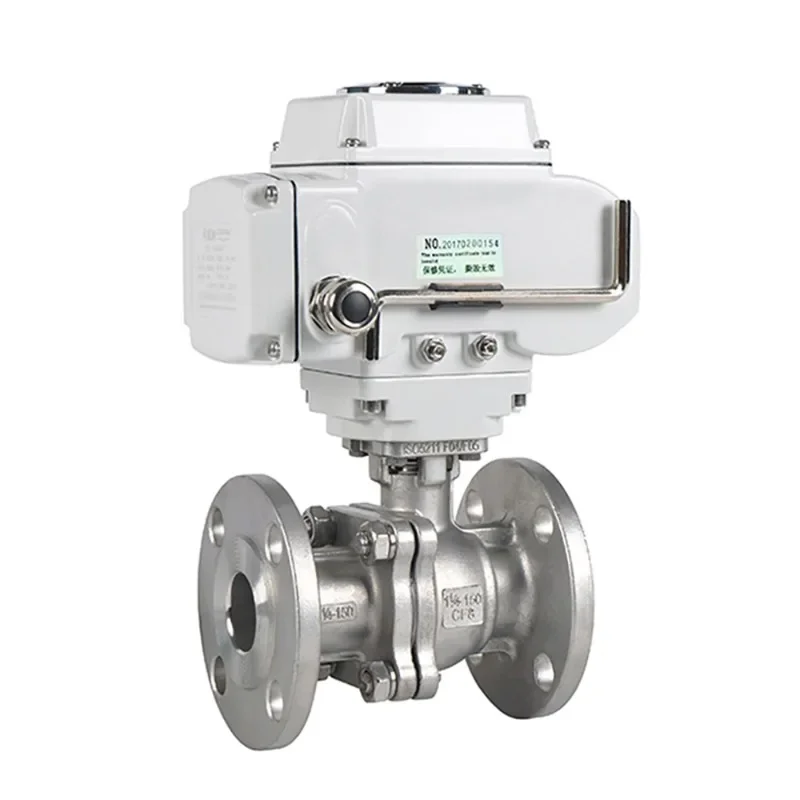 

Steam high temperature two-way stainless steel ball valve, switch adjustment electric flange ball valve