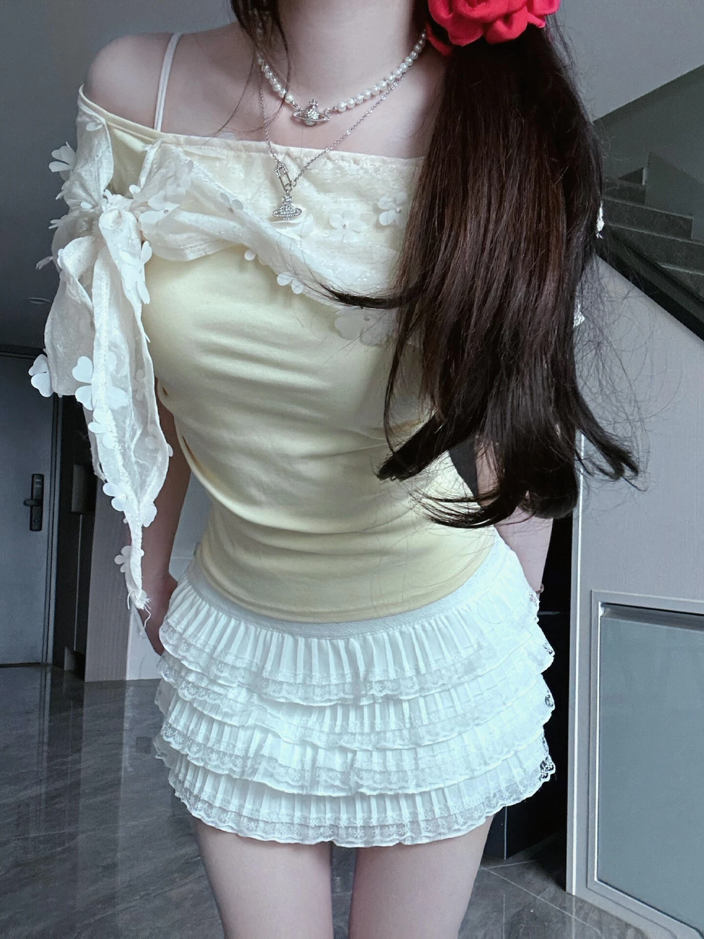 

Летнее новое платье-халтер с кружевной отделкой в стиле Pure Desire Sweet And Spicy Girl, женское, с защитой от просвечивания, облегающее, короткое, в виде юбки-шорт