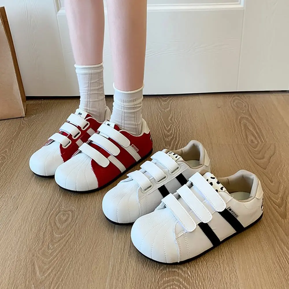 طالب أحذية رياضية نسائية صيف 2025 شريط سحري مرقع اللون قيمة جمالية عالية أحذية شبكية عصرية تناسب الجميع #2