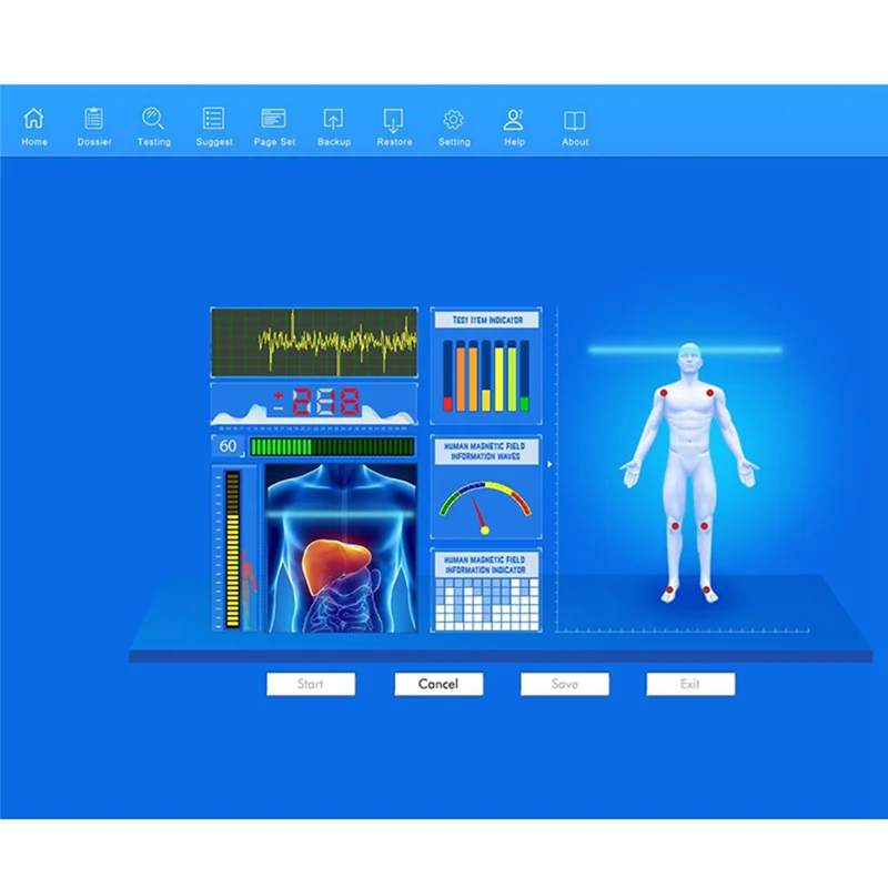 

ABKJ-QMR-998 Quantum Resonance Magnetic Analyzer Set Hand Touch Quantum Body Analyzer With 52 Reports 10Th Generation