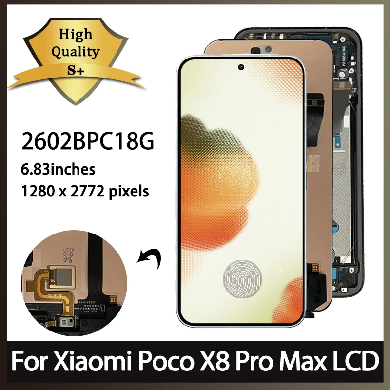 683''-amoled-for-xiaomi-poco-x8-pro-max-lcd-display-touc-screen-digitizer-for-poco-x8pro-max-2602bpc18g-display-parts