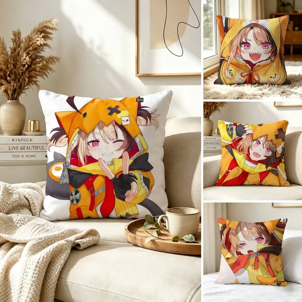 Gigi Murin hololive Pillow Case for Sofa Living Room Home office Decor Protective Cover