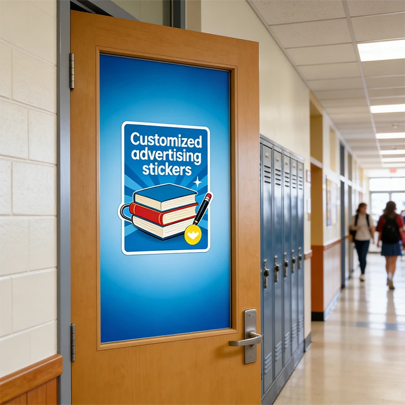 Custom Directional Indicator Stickers Waterproof Self Adhesive Decals for Store Entrance Hallway Office Guide Busines Labels