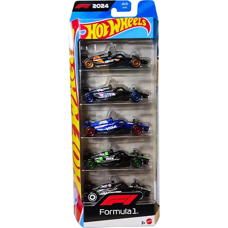 New Hot Wheels 2025 Formula 1 F1 5-Pack Race Team 1:64 Diecast Vehicle Model Cars Collectible Hobby Toys Genuine Unopened