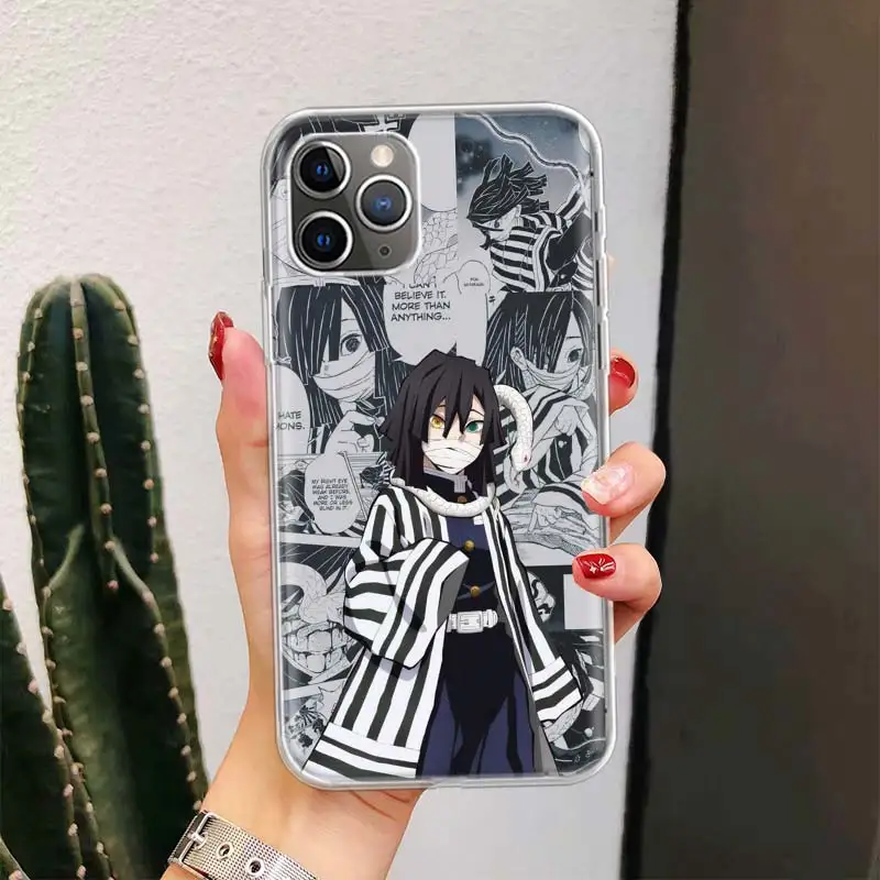 Demon Slayer Obanai Iguro For iPhone 16 15 14 13 12 11 Pro Max Phone Case X XS XR 7 Plus Print 8 SE Apple Fundas Cover Coque 11