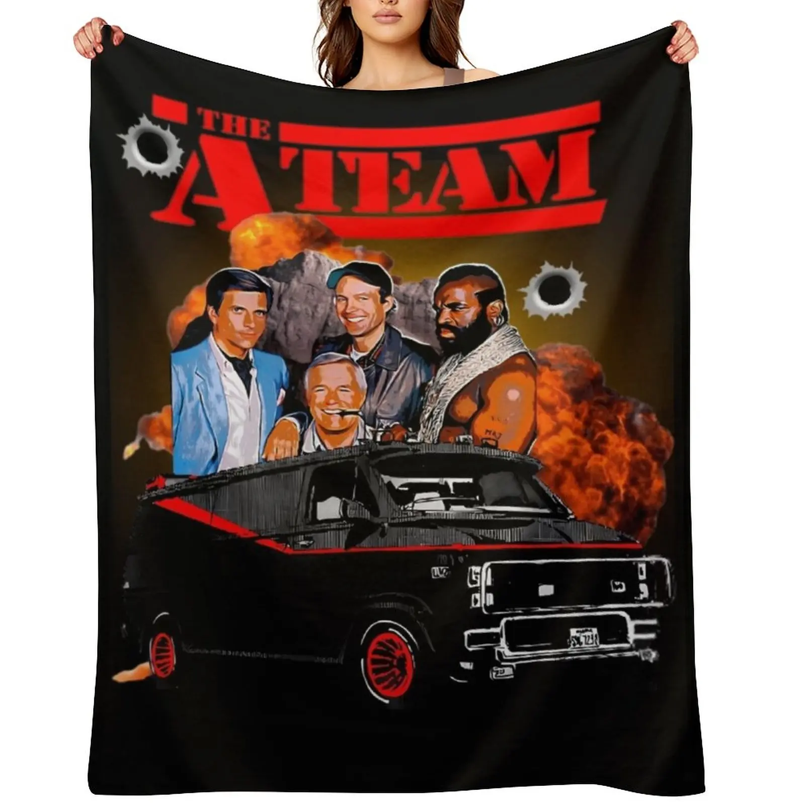

All Risk Agency The A Team Throw Blanket Bed covers For Sofa Thin Plaid for winter Blankets