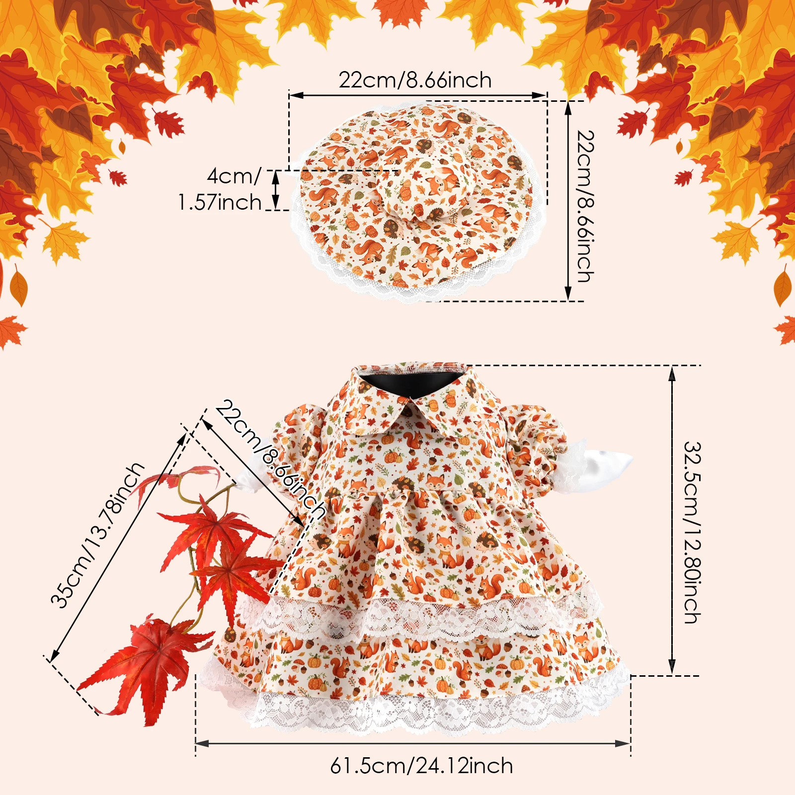 Fall Porch Goose Dress Up Clothes Porch Goose Outfit Costume 23