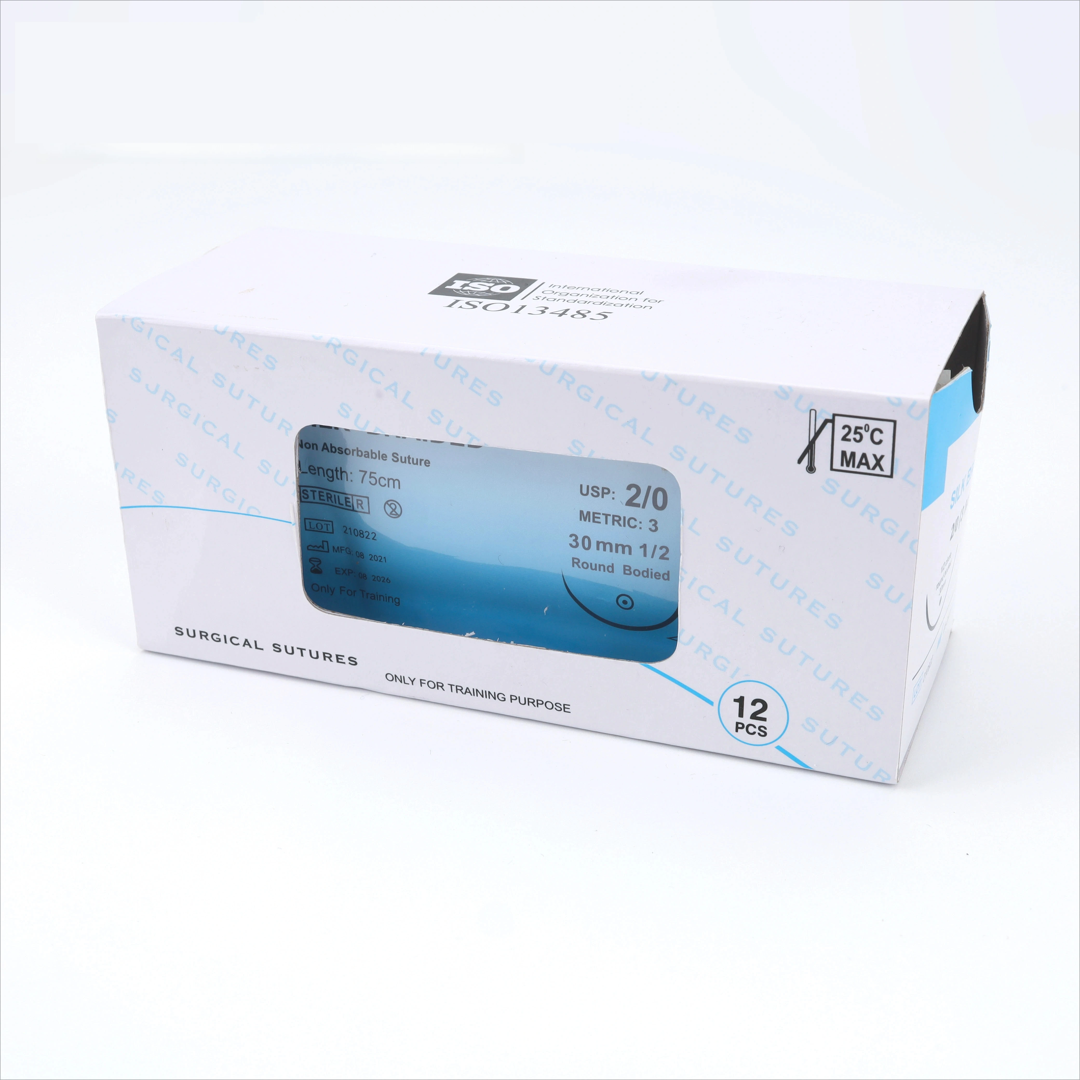 Training Special Needle and Thread, Needle Suture, Laparoscopic Simulation Training Braided Silk Thread