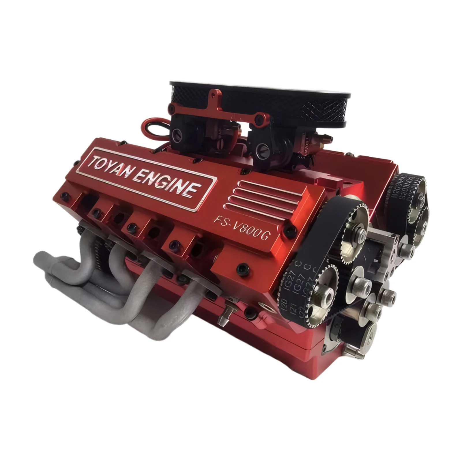 

1/10 DIY V8 модель двигателя работает 28cc нитро двигатель комплект FS-V800 автомобиль с дистанционным управлением игрушечные детали