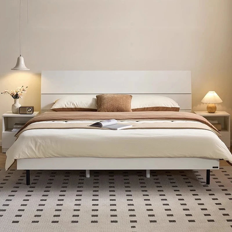 

Queen Leather Bed Sleeping Bedroom King Size Modern Luxury Design Bed Simple European Beauty Letto Matrimoniale Home Furniture