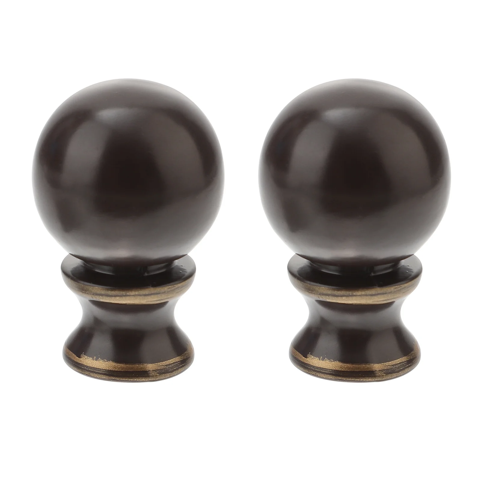 2 pcs Retro Table Finials Iron Ball Shape Cap Holder For Bedroom Living Room Lamp Shade Finials Table Lamp Caps Knobs Light Ball