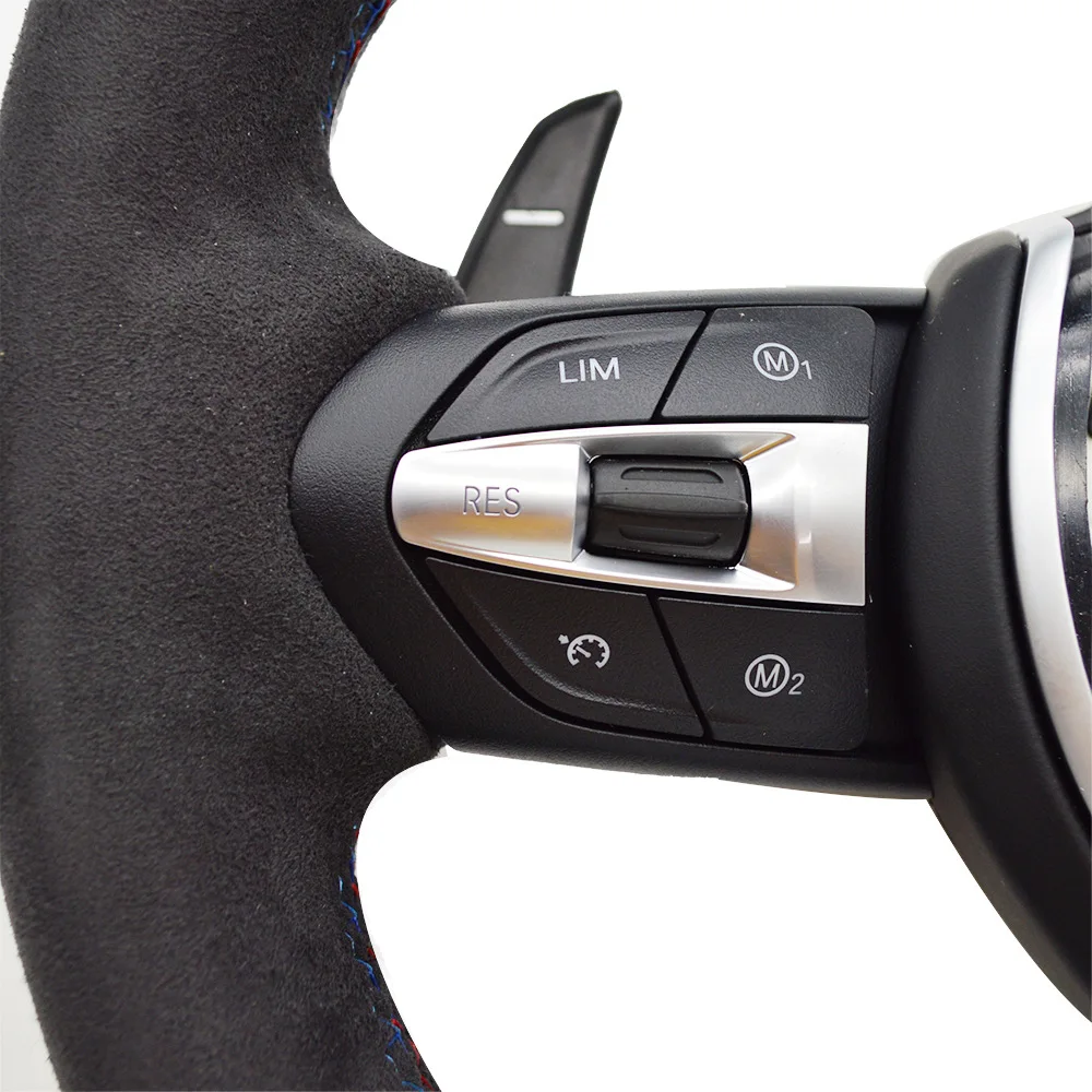Suitable for BMW thong full hair red correcting label steering wheel, no airbag (five series) - view 2