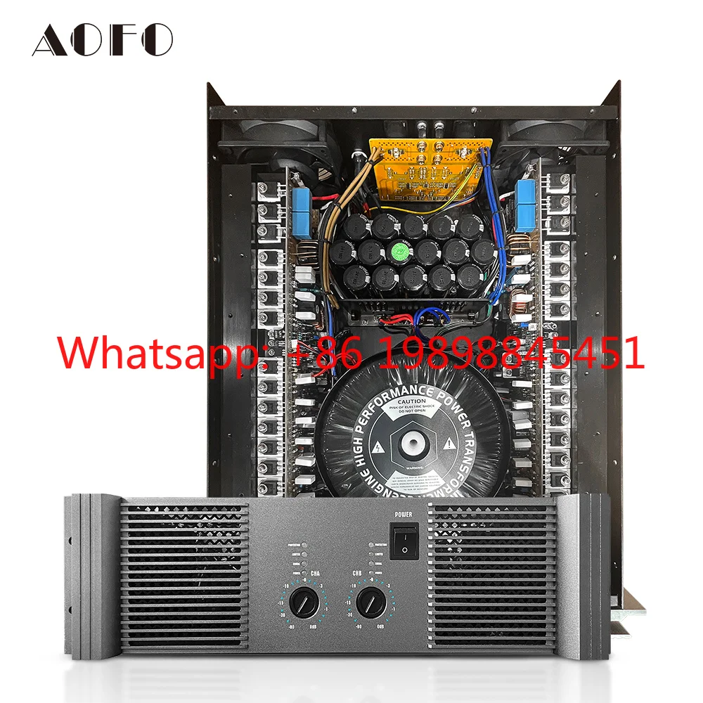Class TD Amplifier Professional Power Amp for Stage Church KTV  RM2200 2200W 2-Channel