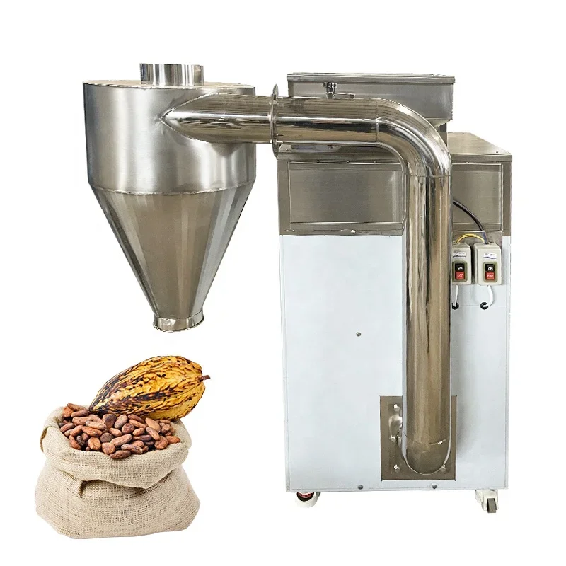 Automatic processing cocoa beans machines Electric Cocoa pod Skin Removing Machine Cocoa Bean Skin Peeler Peeling Machine farm