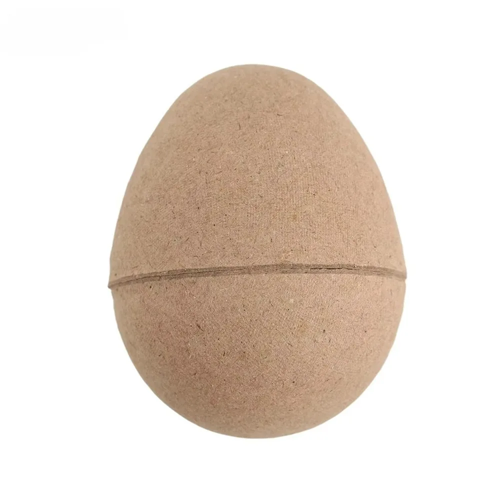 Unpainted Craft Easter Paper Eggs Adorable Blank DIY Easter Eggs Simulated Decorative Paper Pulp Egg Educational Craft Projects