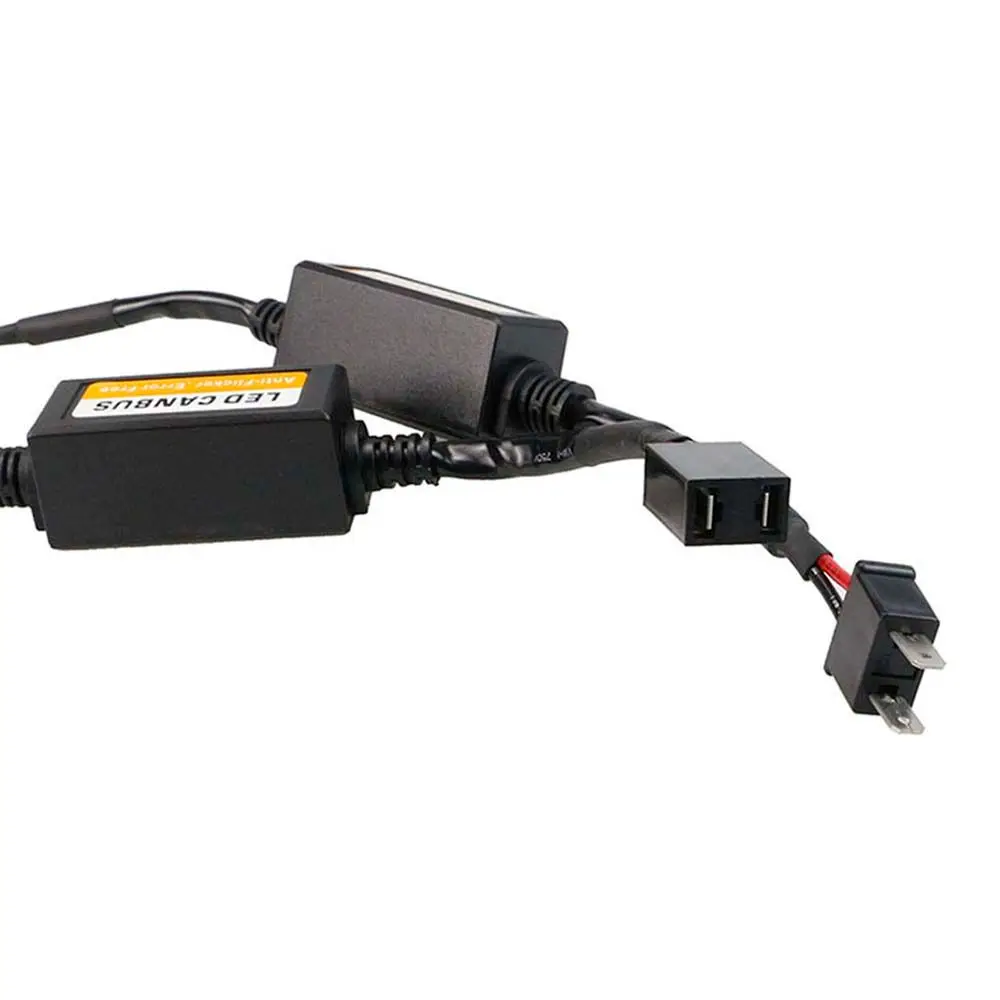 PVC Prevent flickering Warning Anti-Flicker H7 Decoder Adapter Error Canceller Resistor Decoder H7 LED Headlight Decoder