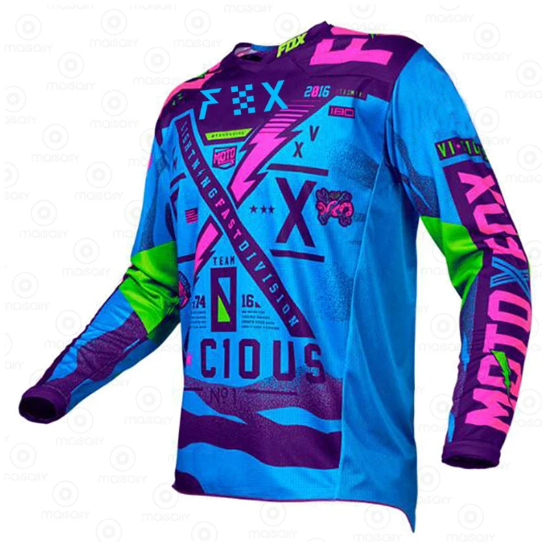 FHX Новый трикотаж для скоростного спуска Рубашка для мотокросса Moto Cross Country Polera Mtb Джерси Мотоцикл Горный велосипед Толстовка с длинным рукавом