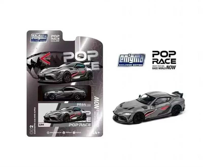 Pop Race 1:64 GR Supra A90 Mk5 DarwinPRO 66G NWB Green Shark Diecast Model Car