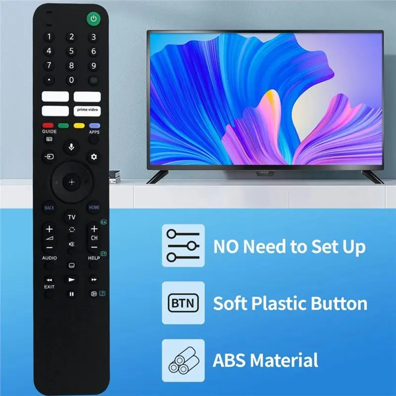 A31T RMF-TX520P Replace Remote Control for Sony Bravia LCD TV KD-43X80J KD-55X85J XR-65X90J, Durable & Easy Install