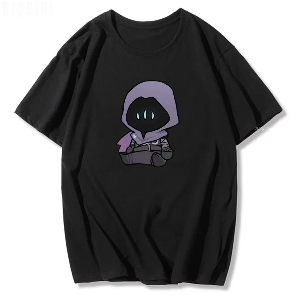 Game Valorant Cartoon Omen Viper Reyna Sova Kawaii Cotton T Shirt Men Women Fashion Cool Vintage Summer Y2k Anime Manga T-shirts