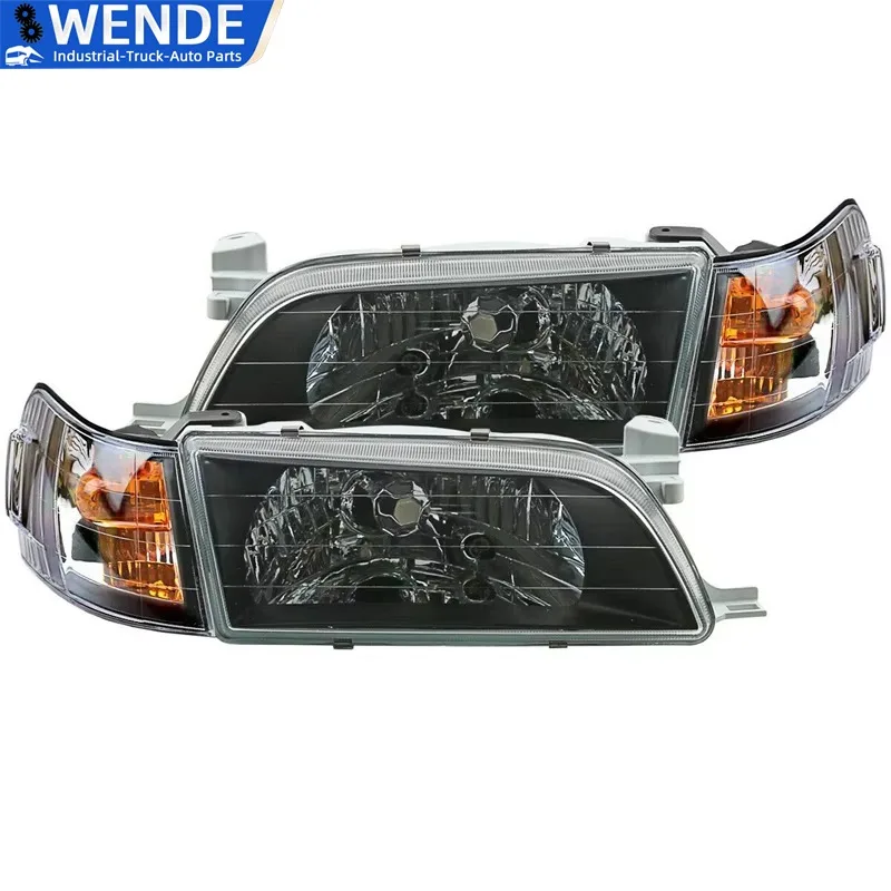 Conjunto de farol dianteiro luz de canto para toyota corolla ae100 ae101 e100 seg 1993-1997