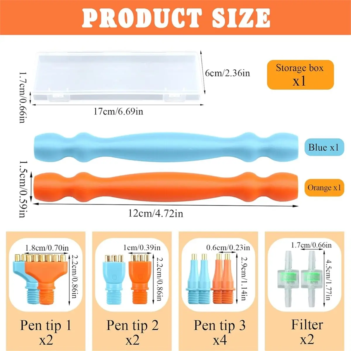 STOCK-1 Sets of Vacuum Art Pen Tools Include Art Pens, for Art Supplies Accessories