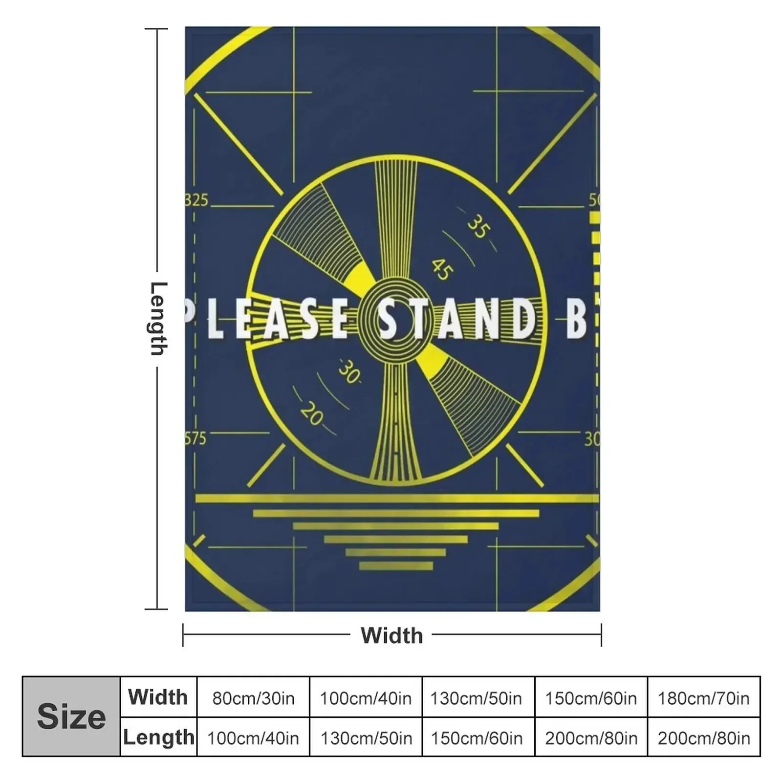 Please Stand By Throw Blanket Decoratives Cute Multi-Purpose Hairy Camping Furry Blankets