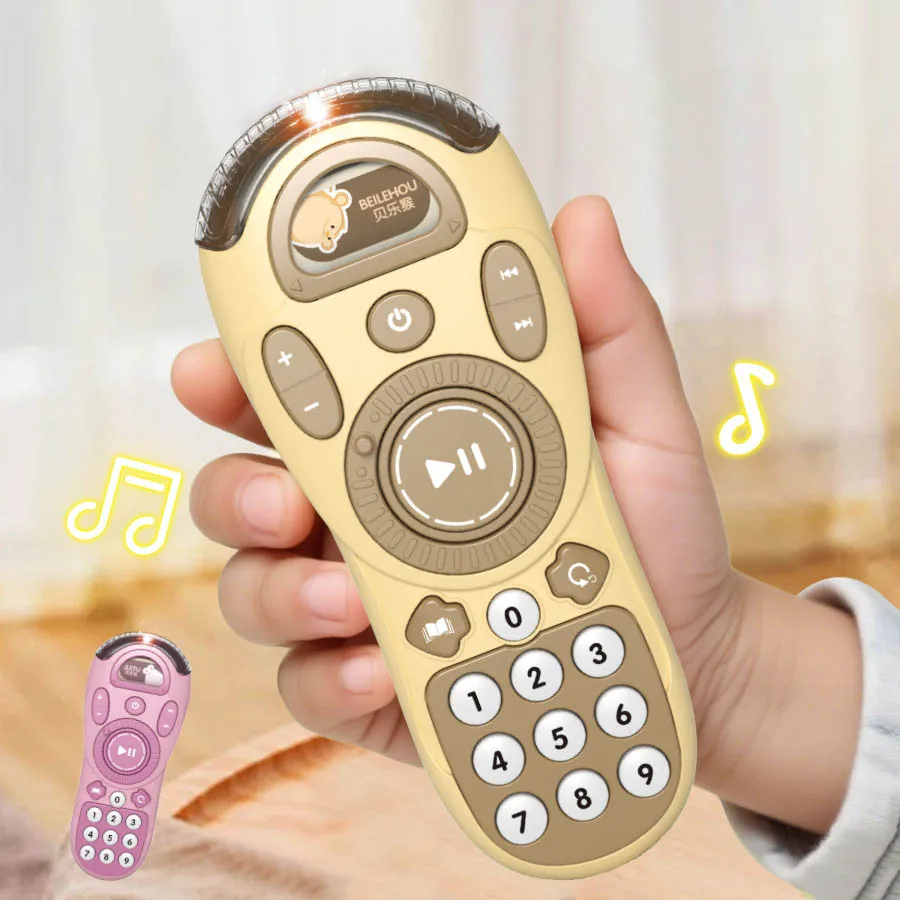 Multifunctional Exploration Music Remote Control Bilingual Early Education Music Mobile Phone Kids Phone Baby Educational Toy