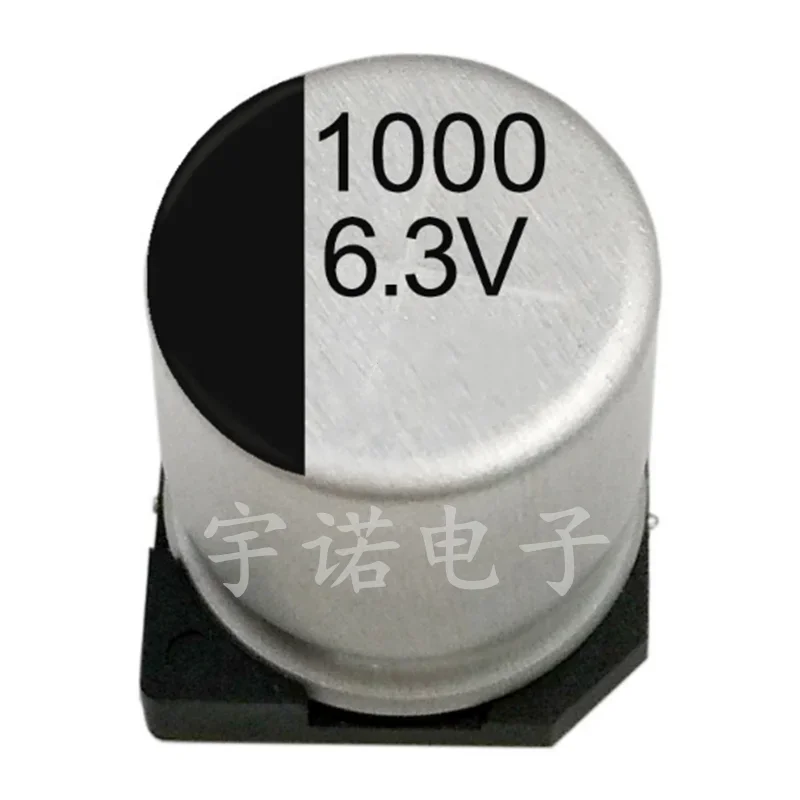 10piece 6.3V1000UF SMD Aluminum Electrolytic Capacitor 8*10.5MM High-quality Good Quality Patch 6.3V 1000UF Size：8x10.5（MM）