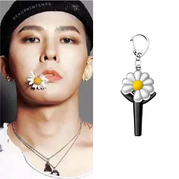 クリエイティブデイジーキーホルダーアイドル周辺 G-Dragon アクリルキーホルダー Ins スタイル漫画バックパックペンダント男の子と女の子のギフト