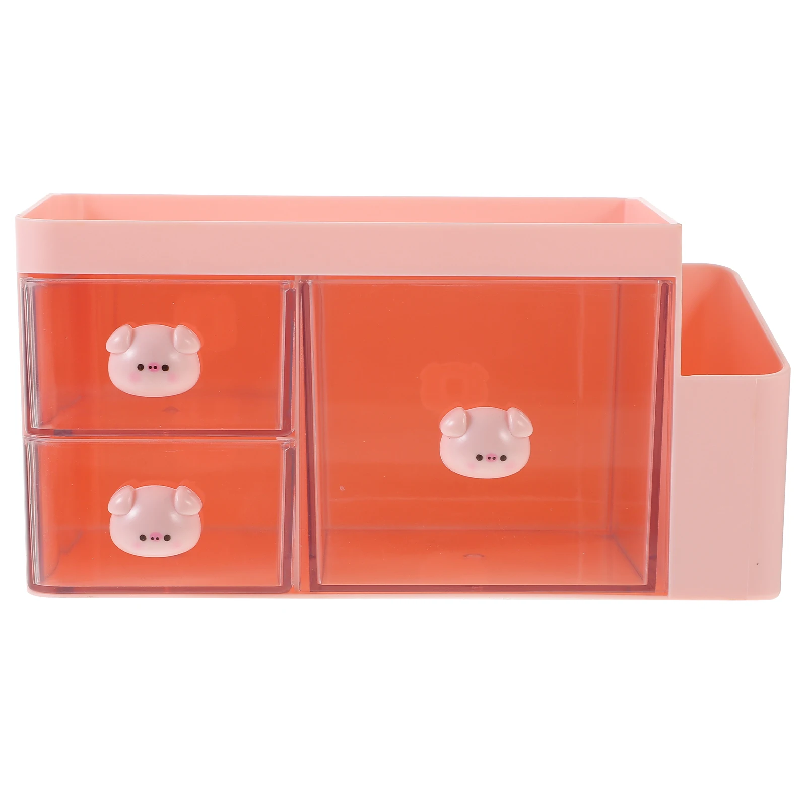 Functional Stationery Storage Box Desk Organizer Study Drawer Clear Organization Student