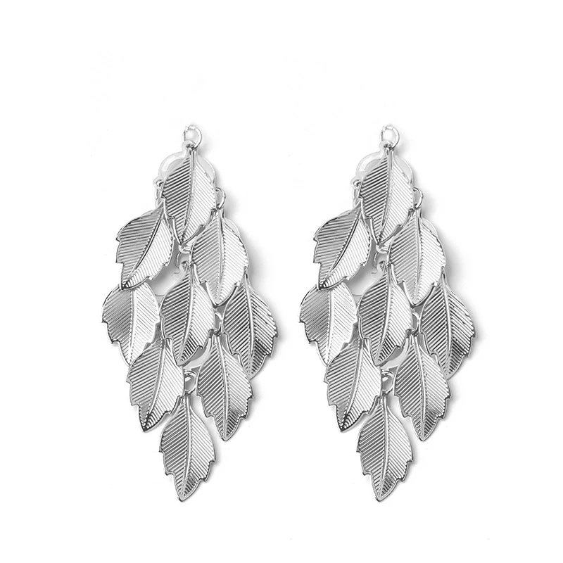 Engood 60 قطعة مبالغ فيها متعدد الطبقات يترك المعلقات زر الخياطة تقليم الزينة الحرفية مشبك DIY بها بنفسك مجوهرات القرط قلادة