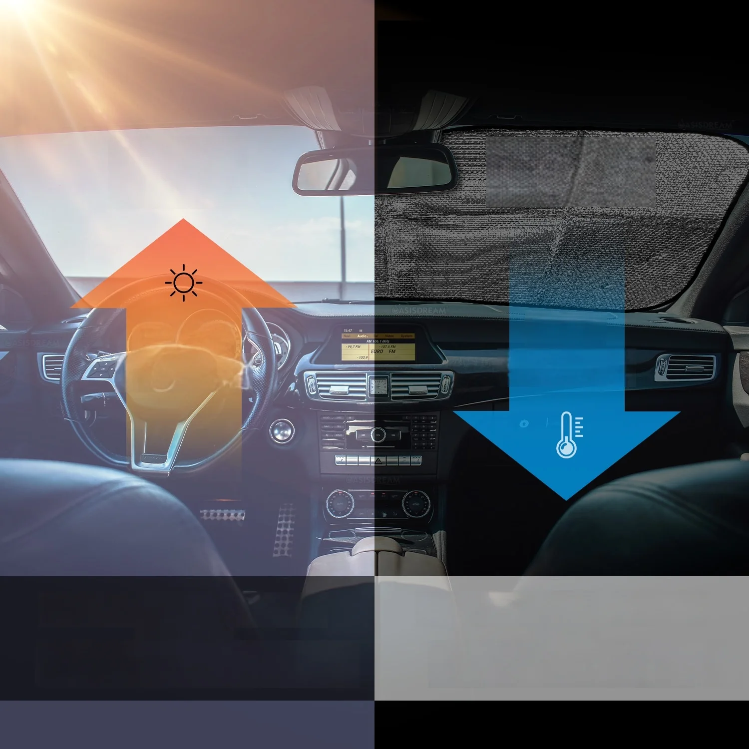 

Alien-Themed Car Front Window Sunshade with 4 Free Suction Cups - Foldable, Cooling, and Suitable for RV, SUV, and Trucks - 57 x