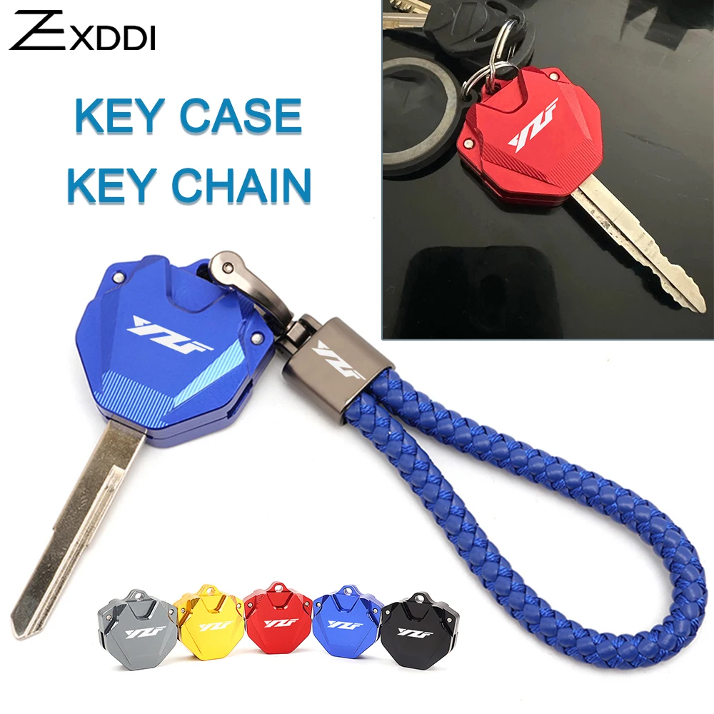 

For YAMAHA YZF R1 R3 R6 R7 R9 R25 R125 YZFR1 YZFR7 YZFR9 R 3 6 Motorcycle Key Case Shell Cover Chain Keycase Keyring Accessories