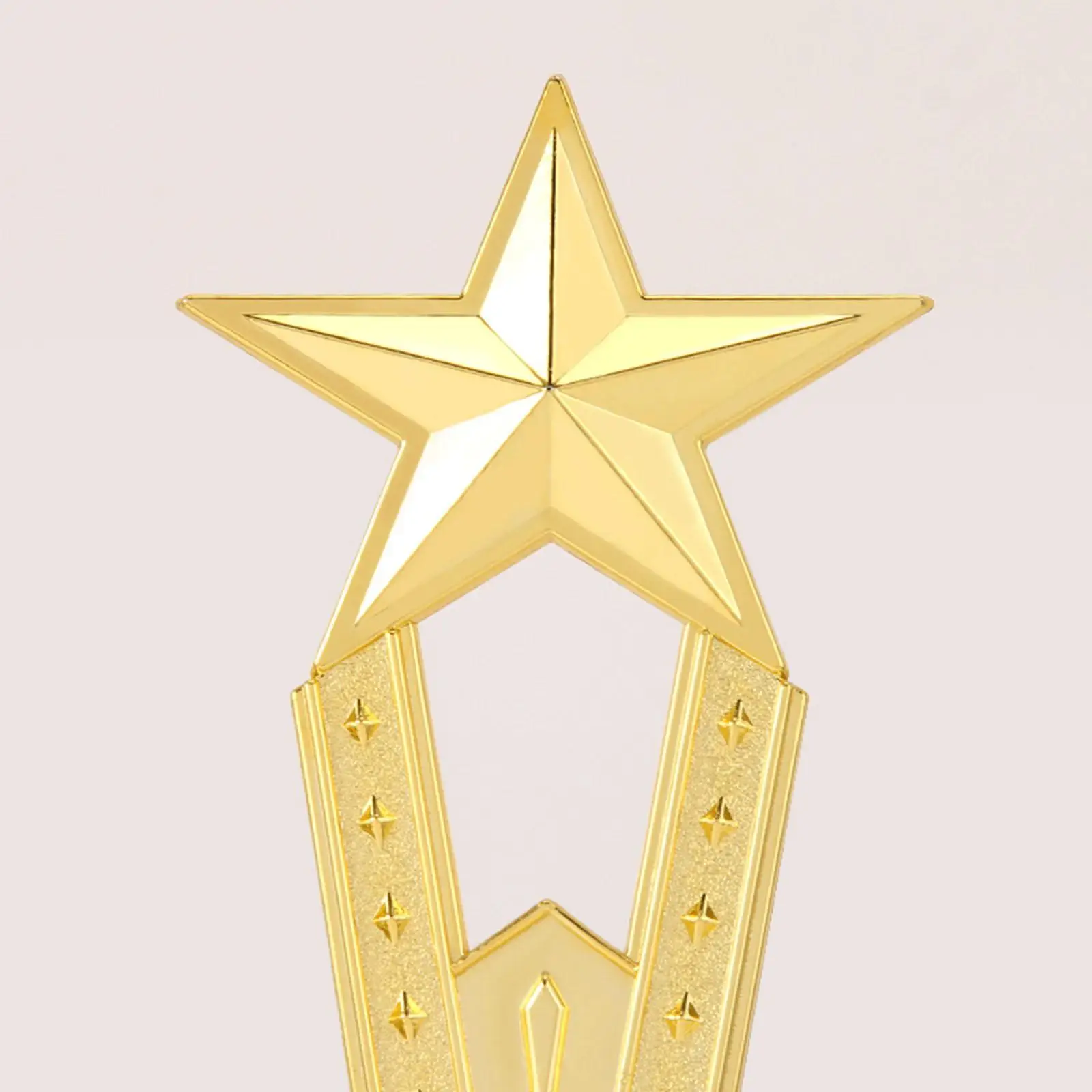 Star Trophy Award Golden Decor Props Award Trophies for Football Celebrations Competitions Sports Championships Spelling Bee