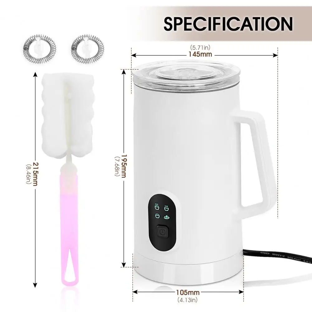 MF03 Electric Milk Foamer Hot Cold Function 4 In 1 Chocolate Coffee Milk Frother for Home