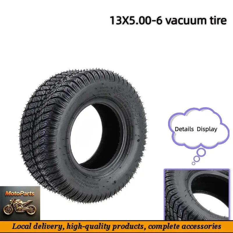 13X5.00-6 Vacuum Tires Tubeless Tyres for ATV Go-kart Mower 13 Inch Vacuum Widening Tyre Lawn Tyre 1/2pcs Fast Delivery Supermoto Wheels