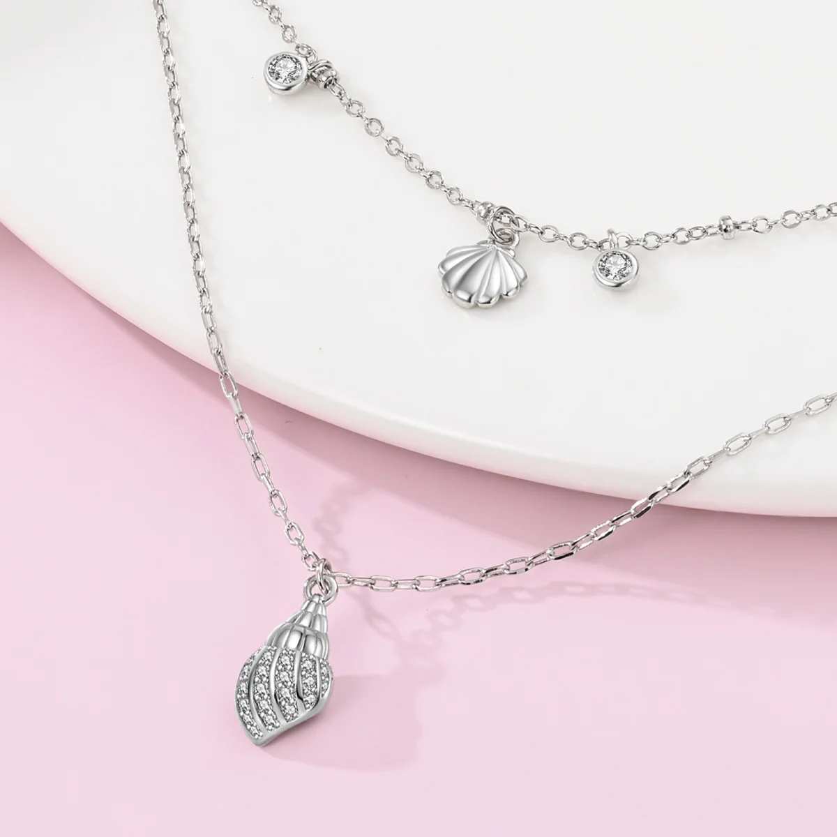2024 HOT 925 Sterling Silver Heart Necklace Halo Heart Choker Fashionable Luxury Chains Women Jewelry Gift Valentine\'s Day Gift