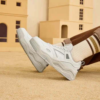 Xtep skateboarding shoes women's wear-resistant non-slip cushioning sports shoes Casual Vintage Classics Sneakers 877418310010