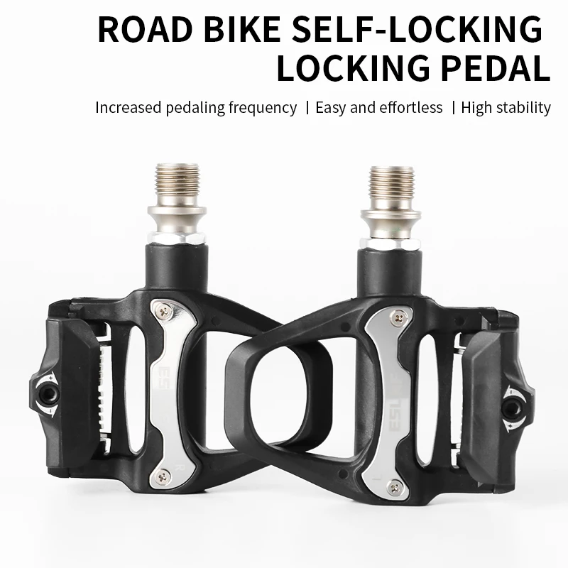 ESLNF Ultralight Mountain Road Bike Self-Locking Pedal Cleat Bicycle Self Locking Pedal
